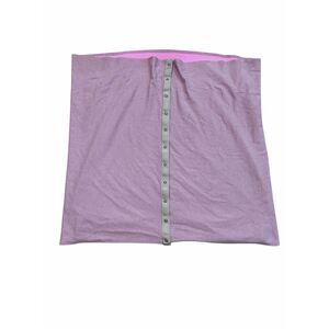 Lululemon Infinity Wrap Scarf Vinyasa Button Snap Pink Gray Yoga Gym